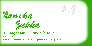 monika zupka business card